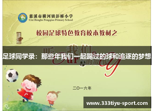足球同学录：那些年我们一起踢过的球和追逐的梦想