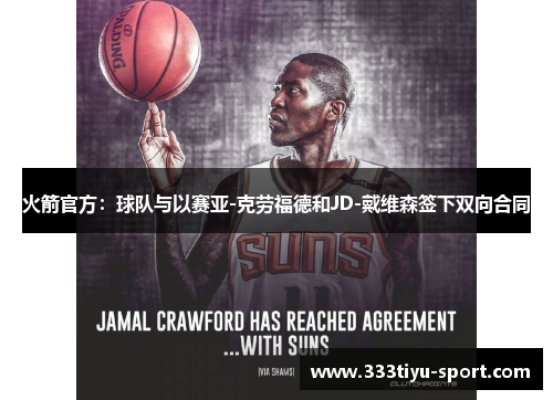 火箭官方：球队与以赛亚-克劳福德和JD-戴维森签下双向合同